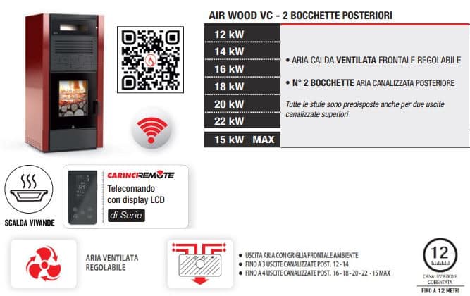 carinci air wood vc 2 bocchette posteriori