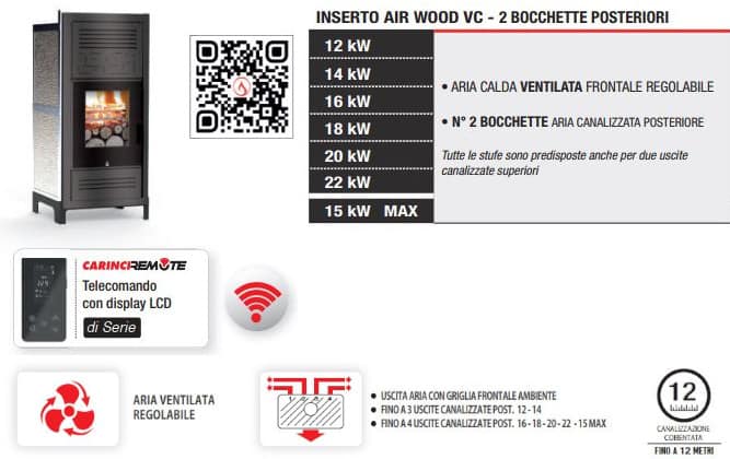 carinci air wood vc 2 bocchette posteriori
